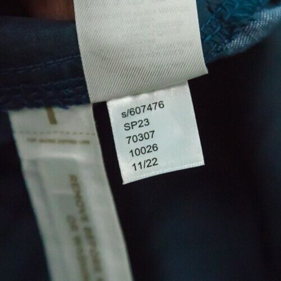 Ann Taylor Size 6 Blue Chambray Wide Leg Crop Cropped High Rise Pants NEW - Picture 7 of 8